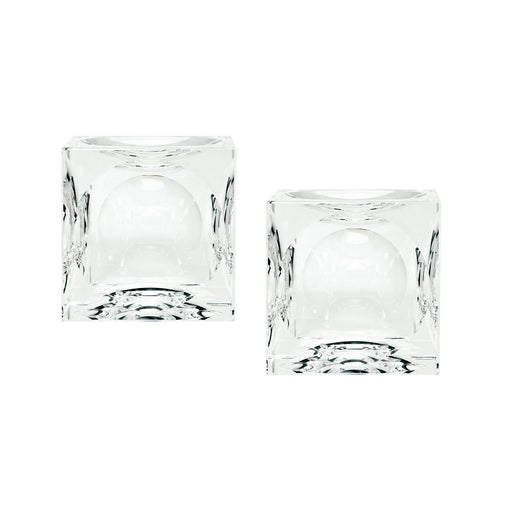 ELK Home - 980016/S2 - Candle Holder - Dimpled Crystal - Clear