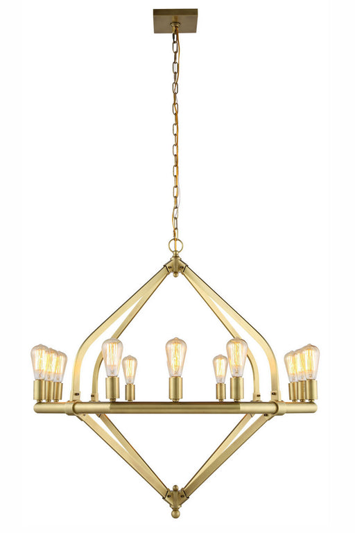 Elegant Lighting - 1472G39BB - 12 Light Pendant - Illumina - Burnished Brass
