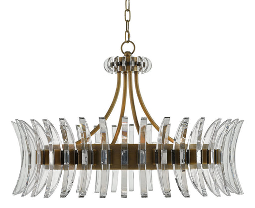 Currey and Company - 9000-0014 - Eight Light Chandelier - Coquette - Antique Brass