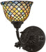Meyda Tiffany - 109518 - One Light Wall Sconce - Tiffany Fishscale - Mahogany Bronze