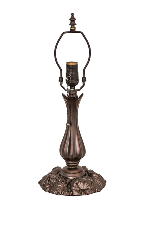 Meyda Tiffany - 23923 - One Light Table Base - Fluted Ivy - Mahogany Bronze