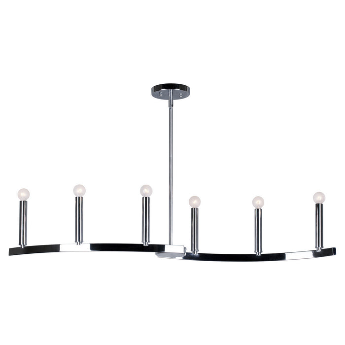Forte - 7175-06-05 - Six Light Island Pendant - Chrome