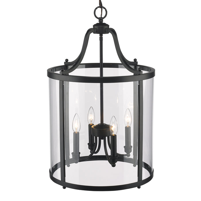 Four Light Pendant from the Payton collection in Matte Black finish