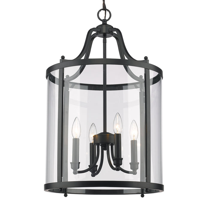 Four Light Pendant from the Payton collection in Matte Black finish