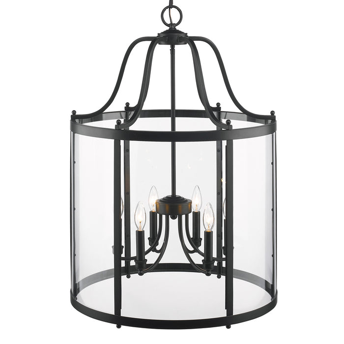 Six Light Pendant from the Payton collection in Matte Black finish