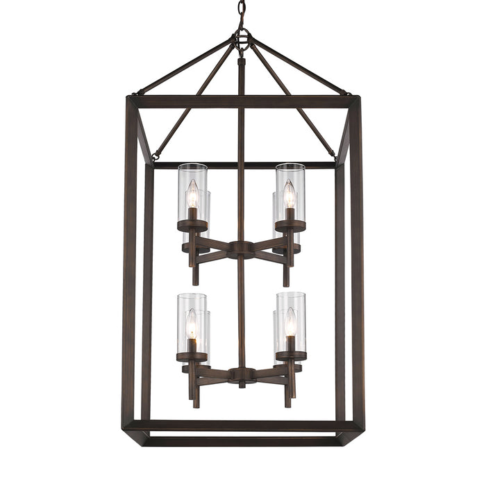 Eight Light Pendant from the Smyth collection in Gunmetal Bronze finish