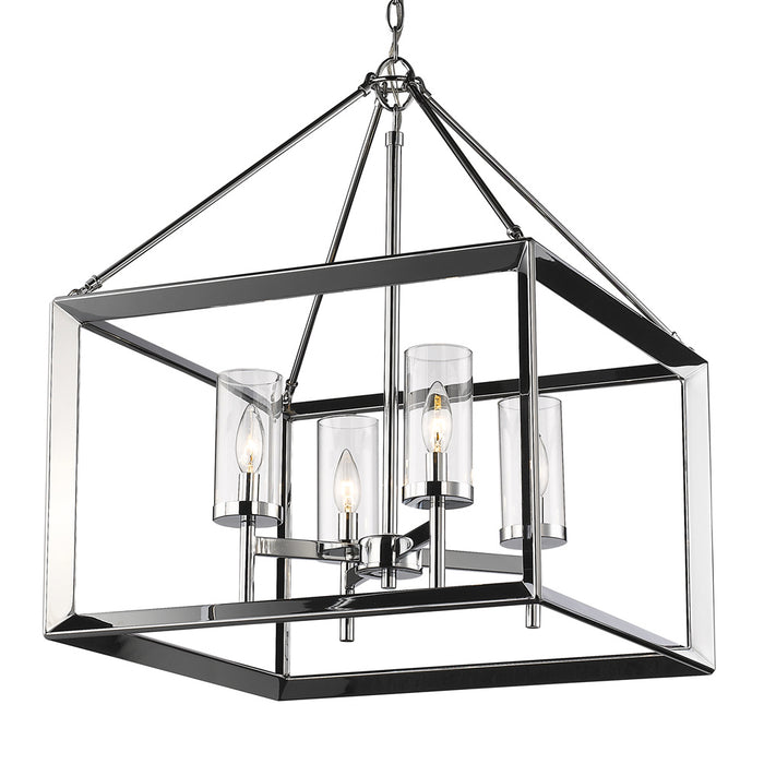 Four Light Chandelier from the Smyth collection in Chrome finish