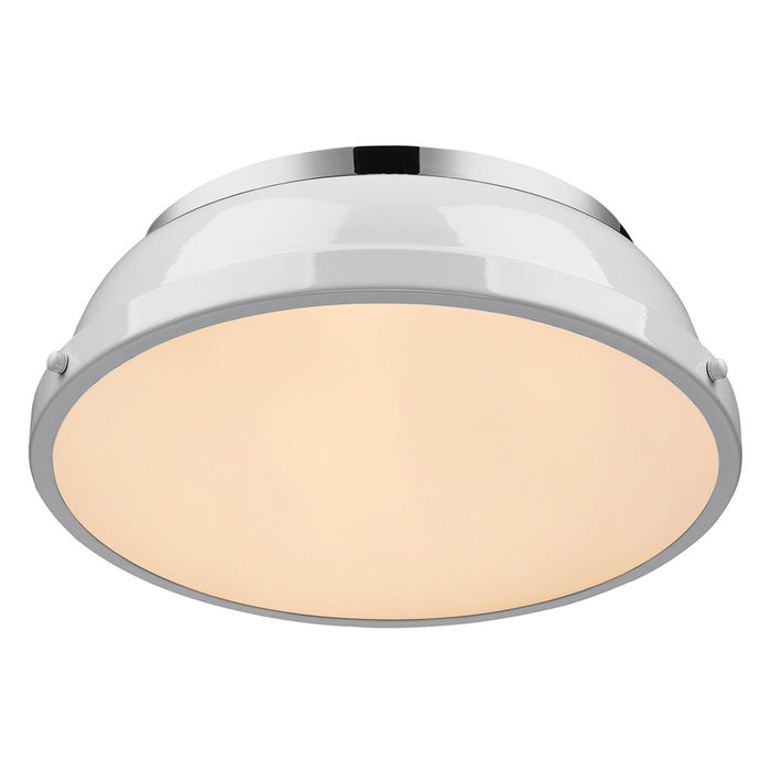 Two Light Flush Mount from the Duncan collection in Chrome finish