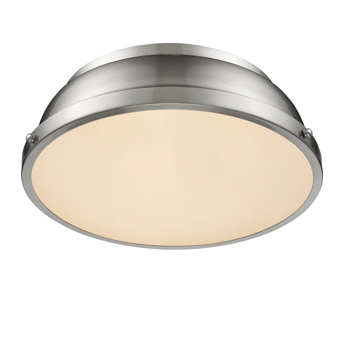 Two Light Flush Mount from the Duncan collection in Pewter finish