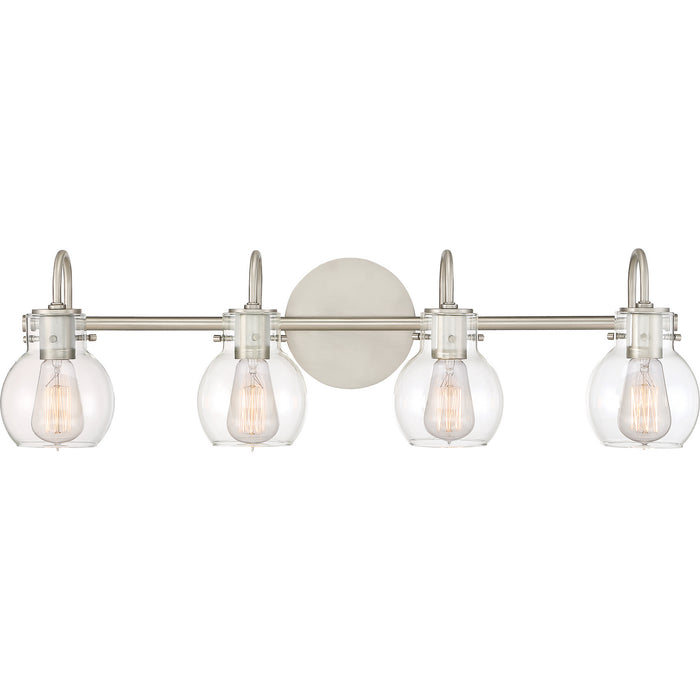 Four Light Bath Fixture from the Andrews collection in Antique Nickel finish