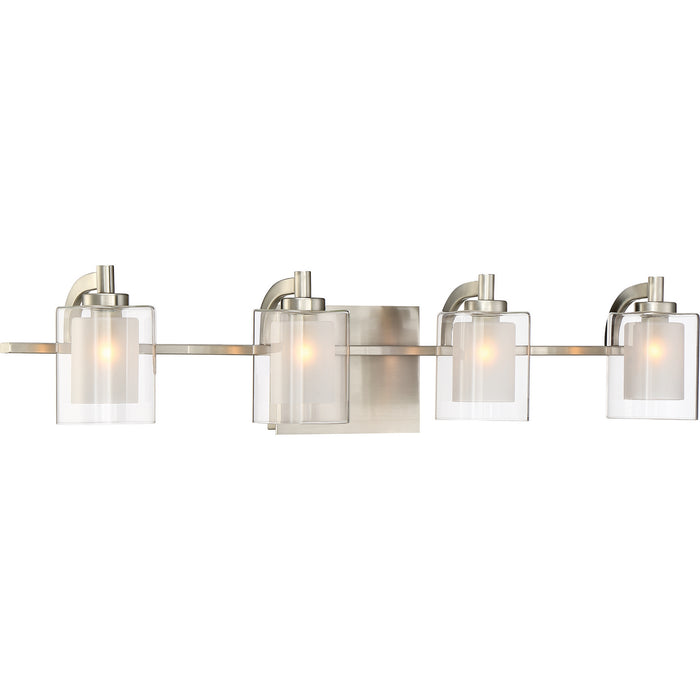 Four Light Bath Fixture from the Kolt collection in Brushed Nickel finish