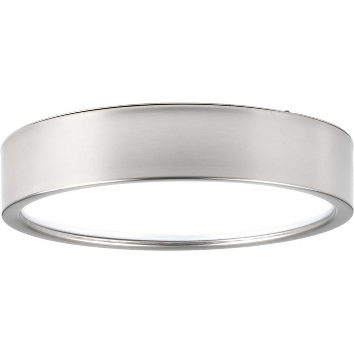 One Light Flush Mount from the Portal collection in Brushed Nickel finish