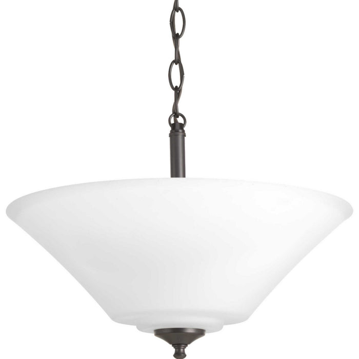 Three Light Semi-Flush Convertible from the Joy collection in Antique Bronze finish