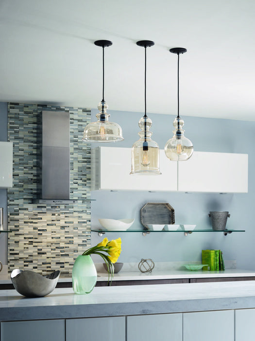 One Light Pendant from the Staunton collection in Antique Bronze finish