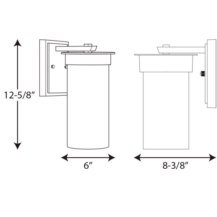 One Light Wall Lantern from the Hawthorne collection in Black finish