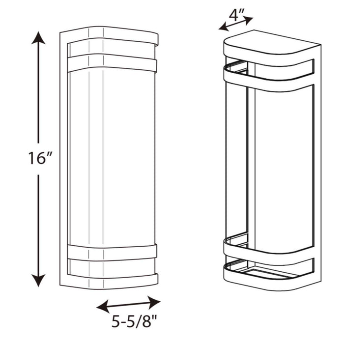 LED Wall Lantern from the Valera LED collection in Brushed Nickel finish
