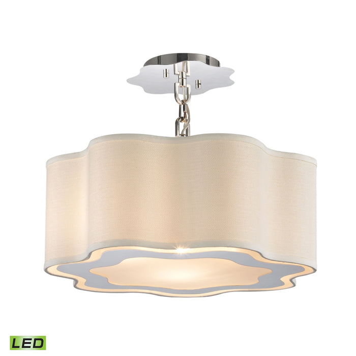LED Chandelier from the Villoy collection in Polished Nickel finish