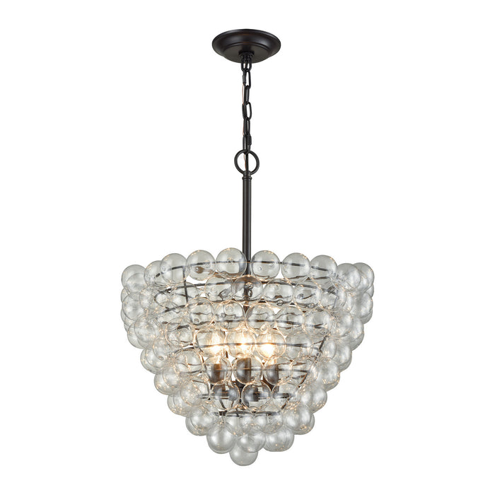 ELK Home - D3146 - Three Light Chandelier - Cuvee - Clear, Oil Rubbed Bronze, Oil Rubbed Bronze