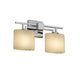 Justice Designs - FSN-8702-30-WEVE-CROM - Two Light Bath Bar - Fusion - Polished Chrome