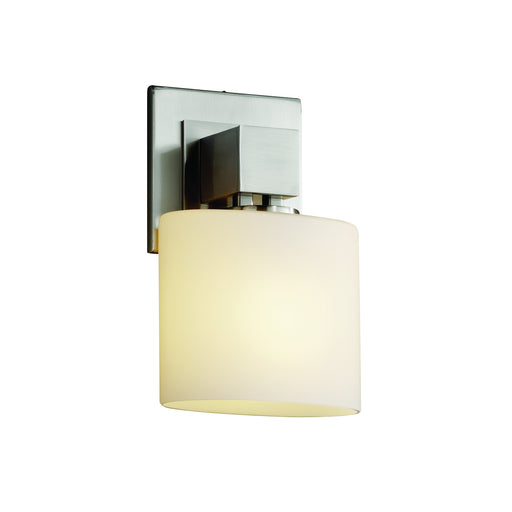 Justice Designs - FSN-8707-30-OPAL-NCKL - Wall Sconce - Fusion - Brushed Nickel
