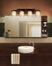 Justice Designs - FSN-8774-10-ALMD-DBRZ - Four Light Bath Bar - Fusion - Dark Bronze