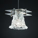 Justice Designs - GLA-8165-20-LACE-NCKL-BKCD - One Light Pendant - Veneto Luce™ - Brushed Nickel