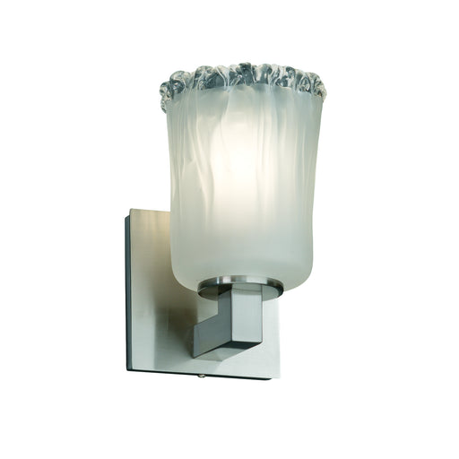 Justice Designs - GLA-8921-16-WTFR-NCKL - Wall Sconce - Veneto Luce™ - Brushed Nickel