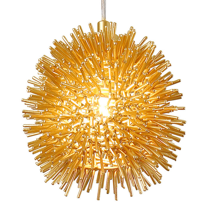 One Light Mini Pendant from the Urchin collection in Gold finish