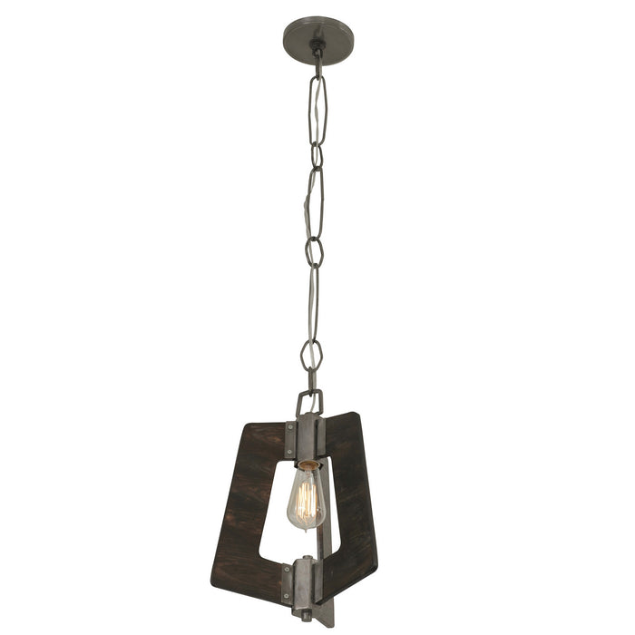 One Light Mini Pendant from the Lofty collection in Steel finish
