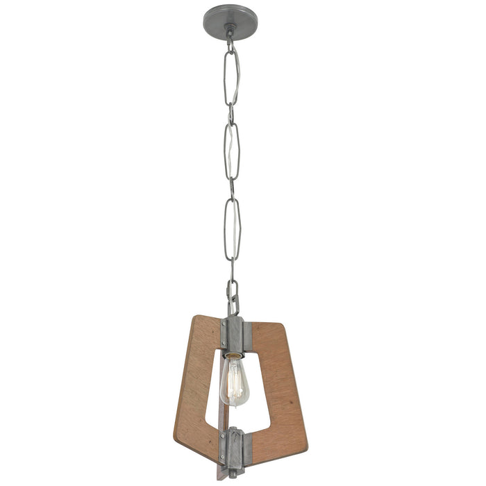 One Light Mini Pendant from the Lofty collection in Steel finish