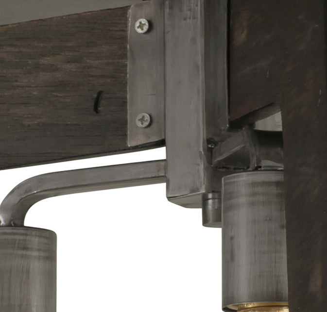 Three Light Ceiling Mount from the Lofty collection in Steel finish