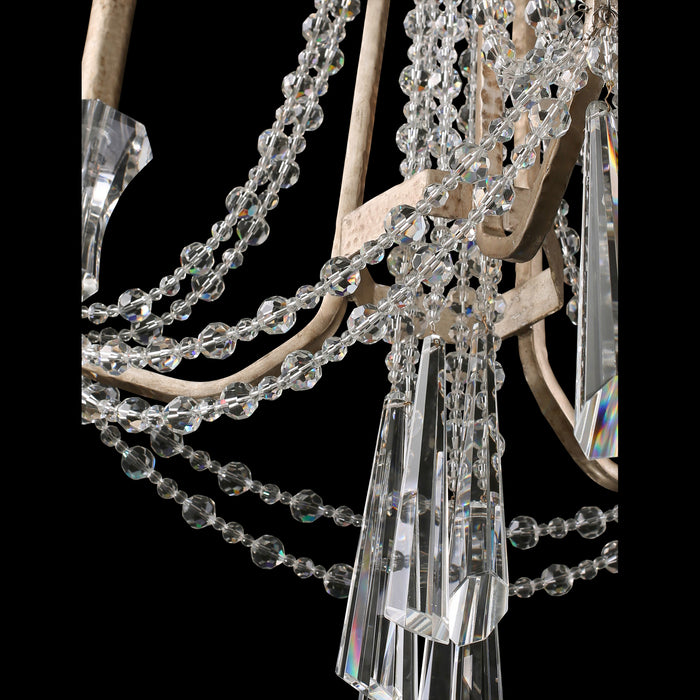 Three Light Chandelier from the Barcelona collection in Transcend Silver finish