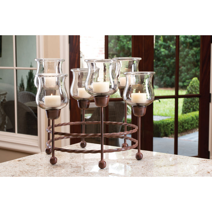 Centerpiece from the Rodeo collection in Clear, Montana Rustic, Montana Rustic finish