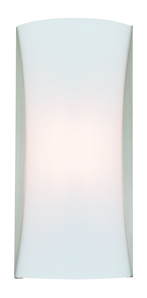 DVI Lighting - DVP7191SN-OP - LED Wall Sconce - Kingsway AC LED - Satin Nickel w/ Half Opal Glass