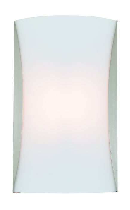 DVI Lighting - DVP7192SN-OP - LED Wall Sconce - Kingsway AC LED - Satin Nickel w/ Half Opal Glass
