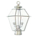 Livex Lighting - 2284-91 - Two Light Outdoor Post Lantern - Westover - Brushed Nickel