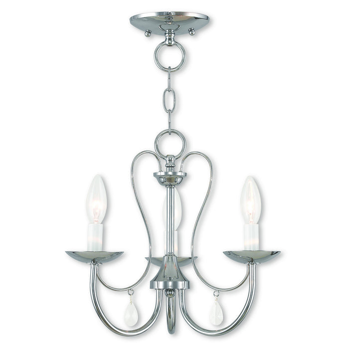 Livex Lighting - 40863-05 - Three Light Chandelier - Mirabella - Polished Chrome