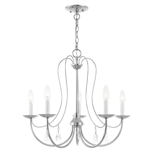 Livex Lighting - 40865-05 - Five Light Chandelier - Mirabella - Polished Chrome