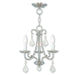 Livex Lighting - 40873-91 - Three Light Mini Chandelier - Daphne - Brushed Nickel