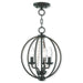 Livex Lighting - 40913-92 - Three Light Mini Chandelier/Ceiling Mount - Arabella - English Bronze