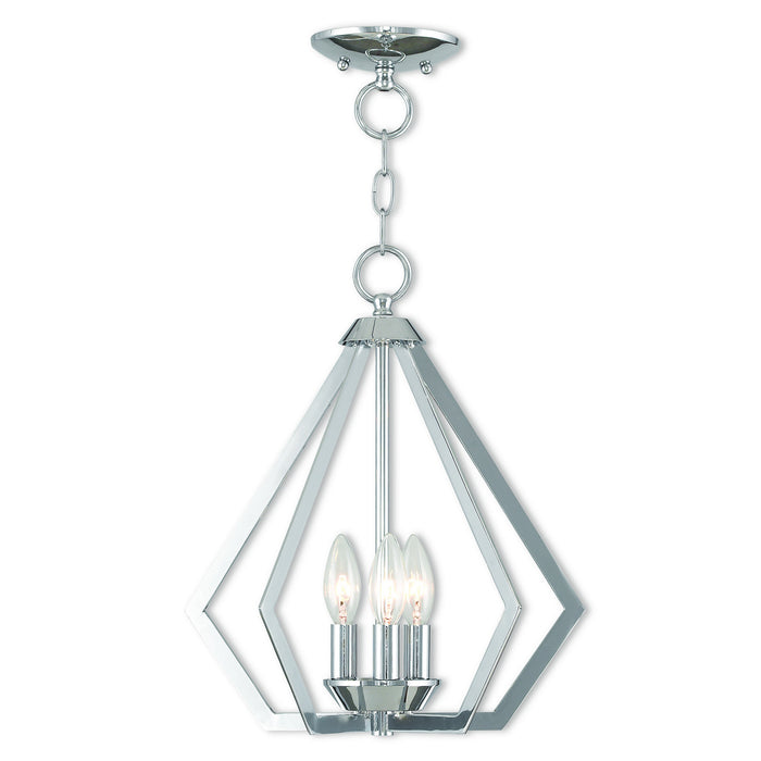 Livex Lighting - 40923-05 - Three Light Mini Chandelier/Ceiling Mount - Prism - Polished Chrome