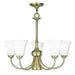 Livex Lighting - 6465-01 - Six Light Chandelier - Ridgedale - Antique Brass