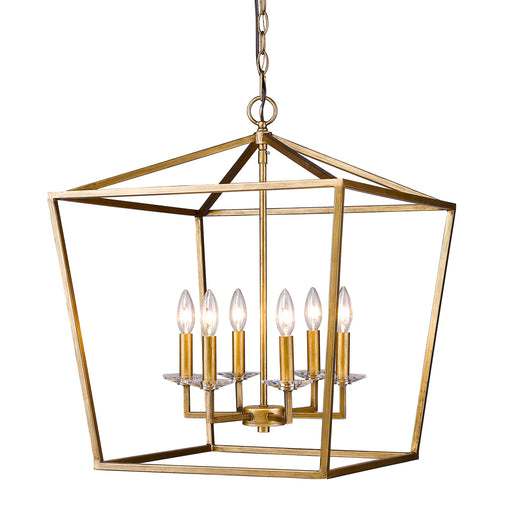 Acclaim Lighting - IN11130AG - Six Light Pendant - Kennedy - Antique Gold
