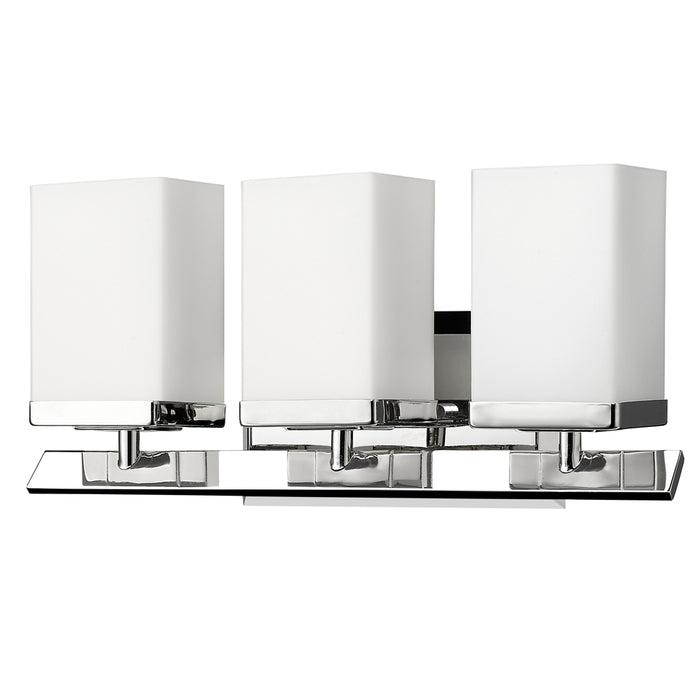 Acclaim Lighting - IN41326PN - Three Light Bath - Burgundy - Polished Nickel