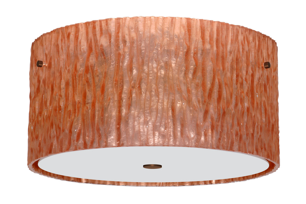 Besa - 1KM-4008CS-BR - Three Light Ceiling Mount - Tamburo - Bronze