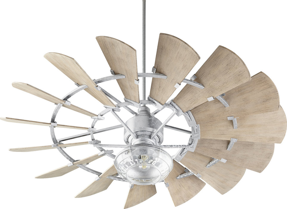 60``Patio Fan from the Windmill collection in Galvanized finish