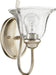 Quorum - 5510-1-60 - One Light Wall Mount - Spencer - Aged Silver Leaf w/ Clear/Seeded