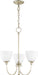 Quorum - 6109-3-60 - Three Light Chandelier - Celeste - Aged Silver Leaf