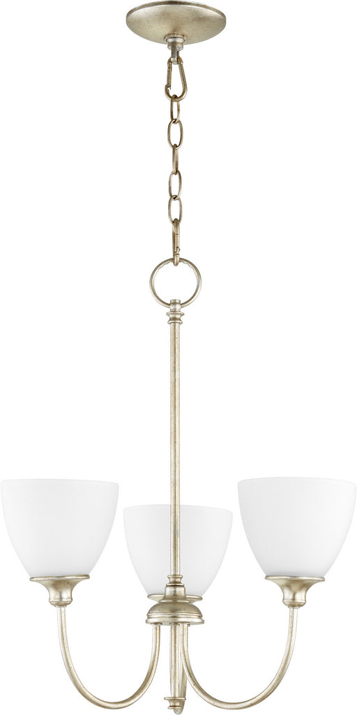 Quorum - 6109-3-60 - Three Light Chandelier - Celeste - Aged Silver Leaf