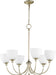 Quorum - 6109-6-60 - Six Light Chandelier - Celeste - Aged Silver Leaf